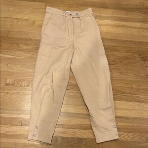 IRO Blush Pink Cotton trouser with silver buttons